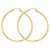 14k Yellow Gold Diamond-cut 2mm Round Tube Hoop Earrings