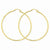 14k Yellow Gold Diamond-cut 2mm Round Tube Hoop Earrings