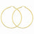 14k Yellow Gold Diamond-cut 2mm Round Tube Hoop Earrings