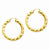 14k Yellow Gold Polished 5.0mm Twisted Hoop Earrings