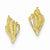 14k Yellow Gold Mini Conch Shell Post Earrings