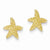 14k Yellow Gold Starfish Post Earrings