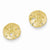 14k Yellow Gold S&dollar Post Earrings