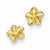 14k Yellow Gold Plumeria Flower Post Earrings