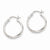 14k White Gold Polished Hoop Earring, Jewelry Earrings