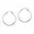 14k White Gold Polished Hoop Earring, Jewelry Earrings