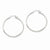 14k White Gold Polished Hoop Earring, Jewelry Earrings