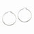 14k White Gold Polished Hoop Earring, Jewelry Earrings