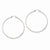 14k White Gold Polished Hoop Earring, Jewelry Earrings