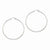 14k White Gold Polished Hoop Earring, Jewelry Earrings