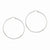 14k White Gold Polished Hoop Earring, Jewelry Earrings