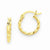 14k Yellow Gold Twist Polished Hoop Earring, Jewelry Earrings