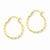 14k Yellow Gold Twist Polished Hoop Earring, Jewelry Earrings