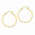14k Yellow Gold Twist Polished Hoop Earring, Jewelry Earrings