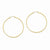 14k Yellow Gold Diamond-cut 2.8x56mm Hollow Hoop Earrings