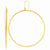 14k Yellow Gold Tube Hoop Dangle Earrings