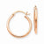 14k Rose Gold 2mm Polished Hoop Earrings