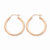 14k Rose Gold 2.5mm Polished Hoop Earrings