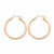 14k Rose Gold 2.5mm Polished Hoop Earrings
