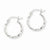 14k White Gold Twist Polished Hoop Earring, Jewelry Earrings