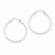 14k White Gold Twist Polished Hoop Earring, Jewelry Earrings