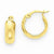 14k Yellow Gold Polished 4.75mm Round Hoop Earrings