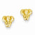14k Yellow Gold Elephant Earrings