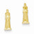 14k Yellow Gold Diamond-cut Lighthouse Earrings