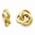 14k Yellow Gold Polished Love Knot Earring Jackets