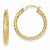 14k Yellow Gold Mesh Hoop Earrings