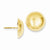 14k Yellow Gold 15.50mm Button Post Earrings