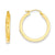 14k Yellow Gold 2x3mm Rectangle Tube Hoops, Jewelry Earrings