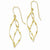 14k Yellow Gold Swirl Dangle Earrings