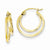 14k Yellow Gold Double Hoop Earrings