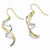 14k Two-tone Polished Fancy Dangle Earrings