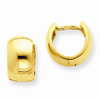 14k Yellow Gold Hinged Hoop Earrings