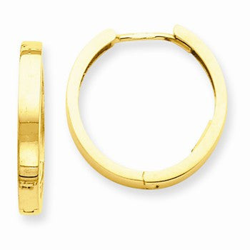 14k Yellow Gold Hinged Hoop Earrings