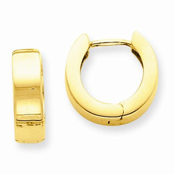 14k Yellow Gold Hinged Hoop Earrings