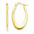 14k Yellow Gold Polished Hoop Earrings