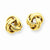 14k Yellow Gold Love Knot Post Earrings