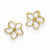 14k Yellow Gold Plumeria Post Earrings