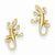 14k Yellow Gold Polished Gecko Post Earrings