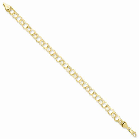 14K Yellow Gold Triple Link Charm