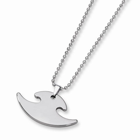 Tungsten Tungsten Polished Necklace
