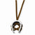 Tungsten Tungsten Horseshoe On Leather Cord Necklace