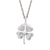 4 Leaf Clover Charm Pendant Necklace In Sterling Silver