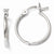 Sterling Silver Polished Hinged Hoop Earrings