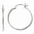 Sterling Silver Polished Hinged Hoop Earrings