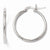Sterling Silver Polished Hinged Hoop Earrings