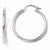 Sterling Silver Polished Hinged Hoop Earrings